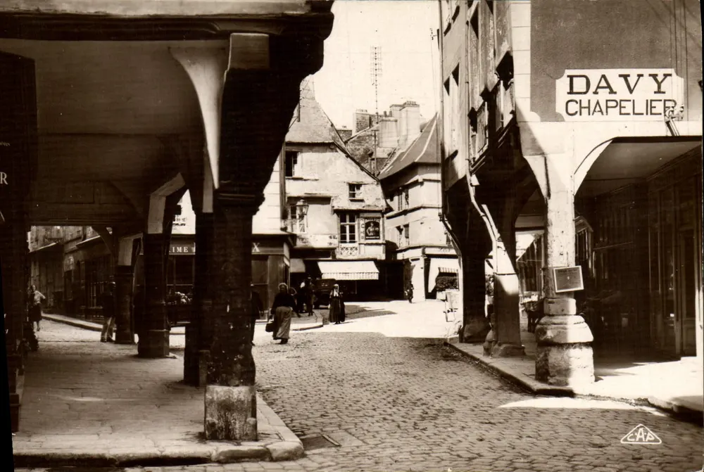 Alte Häuser, Rue des Cordeliers — Dinan — Verlag C.P. Straßburg, Nr. 27 - Vorderseite