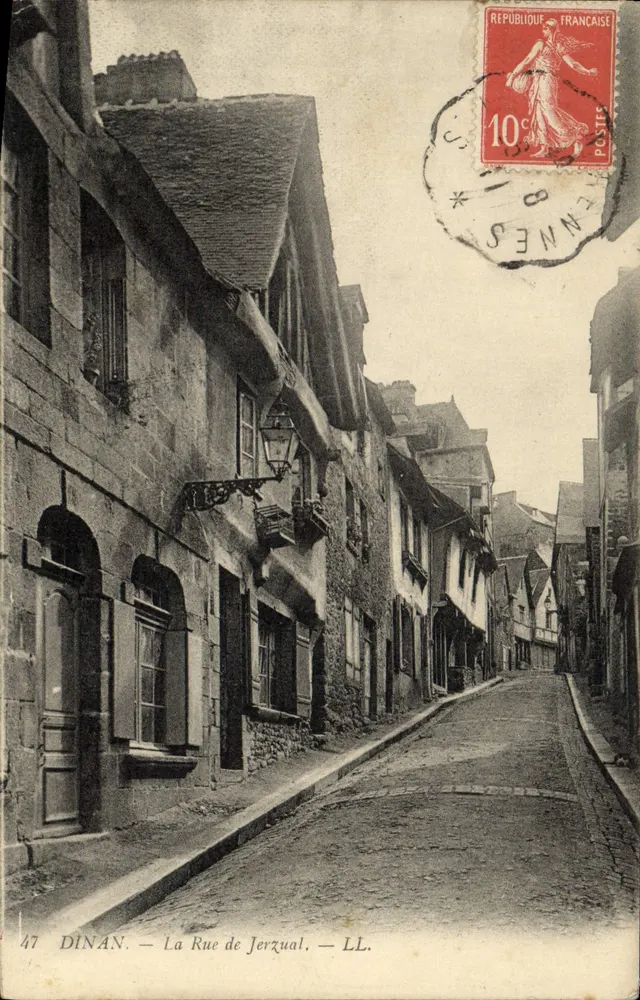 Dinan — A Rue de Jerxual — LL. — Editor LL, n° 47 - Frente