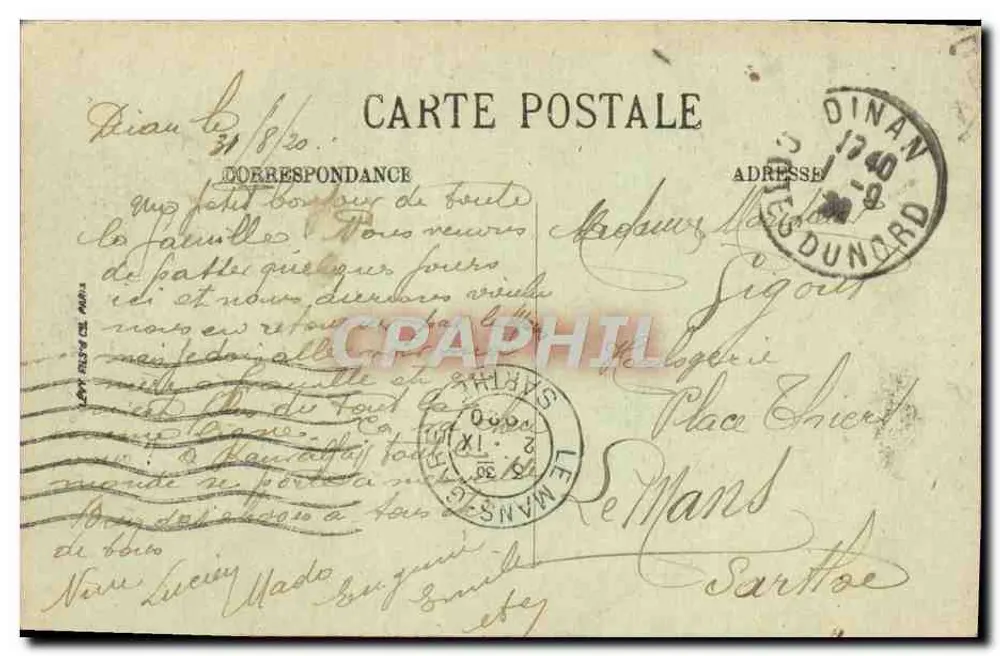 Dinan — A rua de Jerzual — LL - Verso