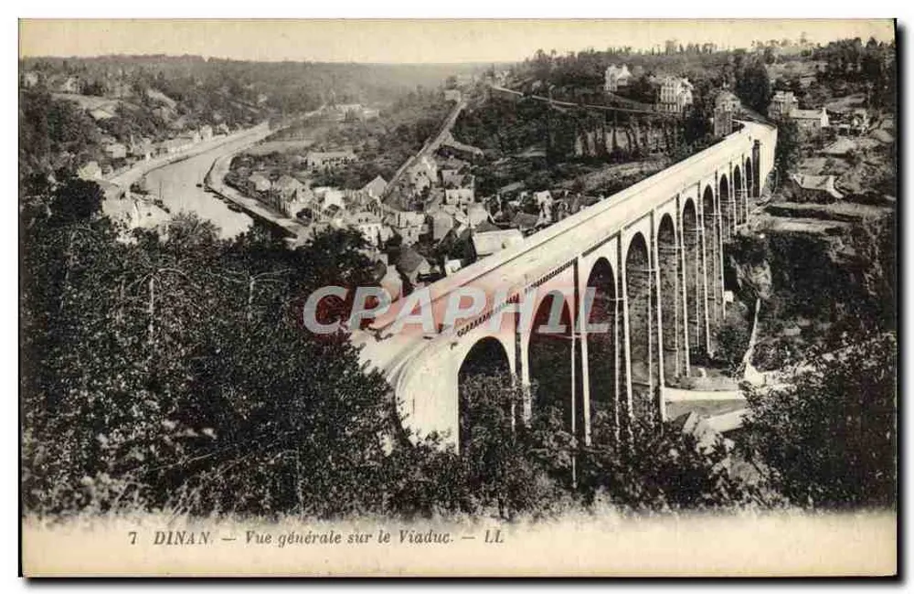 Dinan — Vista geral sobre o Viaduto — LL - Frente