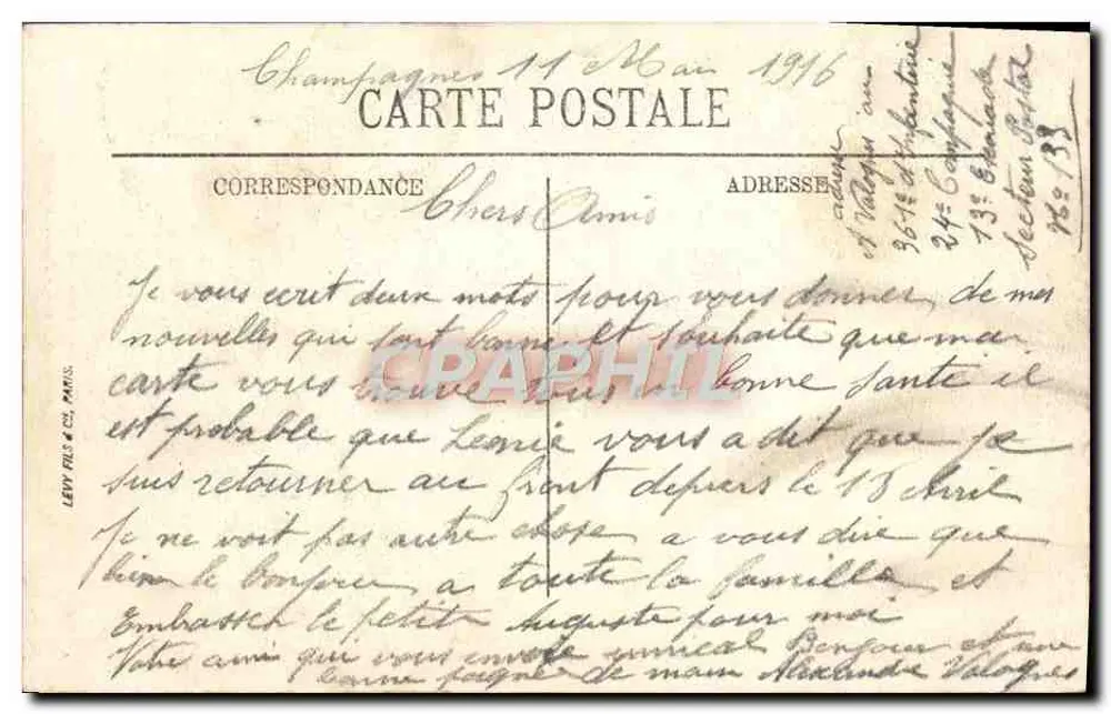 Guingamp — Alte Abtei von Ste-Croix — LL. N°16 - Rückseite