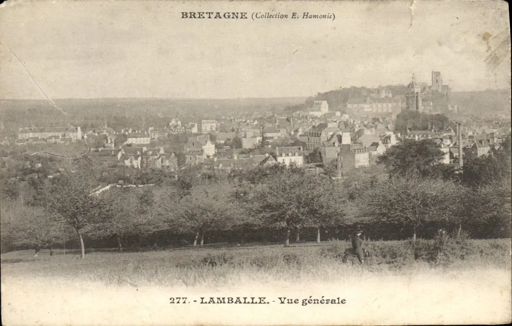 Lamballe — Vue générale — Éditeur E. Hamonic, n° 277 - Frente