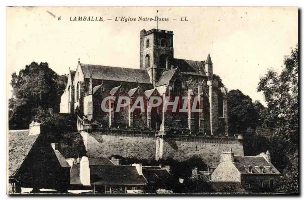 Lamballe — A Igreja Nossa Senhora — LL - Frente