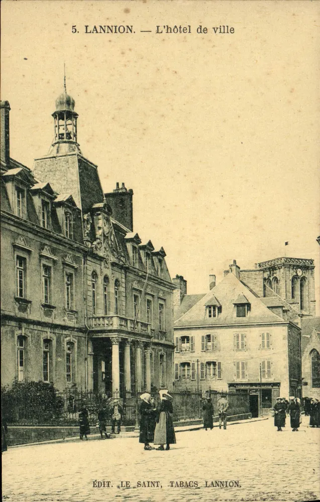 Lannion — Rathaus — Édit. Le Saint, Tabags Lannion - Vorderseite