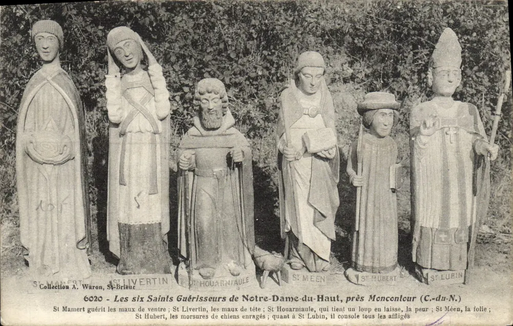 Gräber der Sechs Heiligen Heiler von Notre-Dame-du-Haut, nahe Monconcour (Côte-d'Or) — Sammlung A. Waron — n° 6020 - Vorderseite
