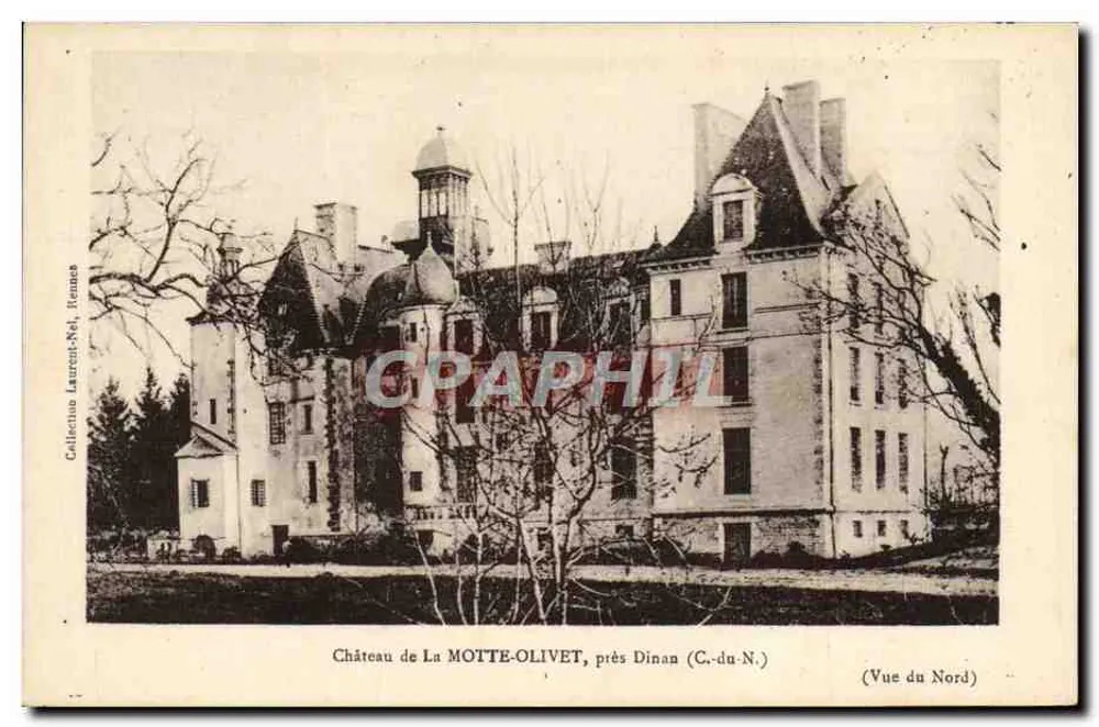 Schloss La MOTTE-OLIVET, nahe Dinan (C.-du-N.) — Ansicht von Norden — Sammlung Laurent-Nol, Fennes - Vorderseite