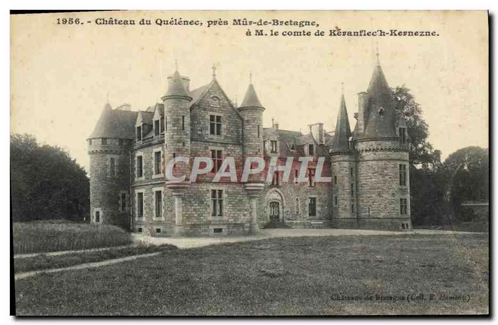 Schloss Quélénec, nahe Mûr-de-Bretagne — 1956 — Verlag E. Lamore (Goll, E. Lamore) - Vorderseite