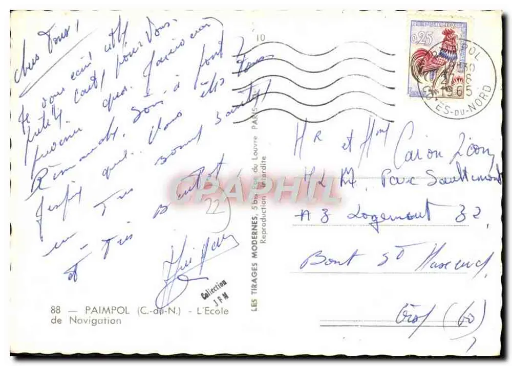 Escola de Navegação de Paimpol — Paimpol (C.-du-N.) — Editor Les Tirages Modernes - Verso