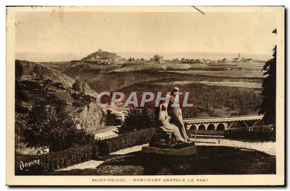 Saint-Brieuc - Monument a Anatole Le Braz — Ambrury - Frente