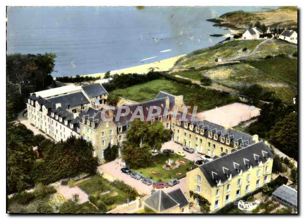 Saint-Jacut-de-la-Mer — A Abadia — Vista aérea — Combier Imp. Macon - Frente