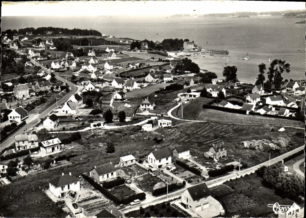 St-Jacut-de-la-Mer — Allgemeine Luftansicht und Hafen von Châtelet — Combier Imprimeur - Vorderseite