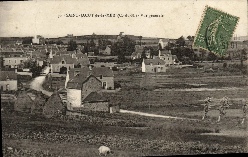 Saint-Jacut-de-la-Mer (C.-du-N.) — Vista generale — Roussel, Dinan - Recto