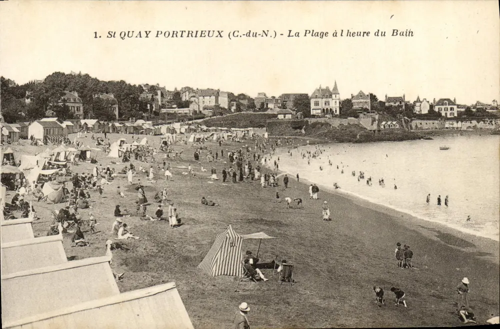 St QUAY PORTRIEUX (C.-du-N.) - Die Strandpromenade zur Badezeit - Vorderseite