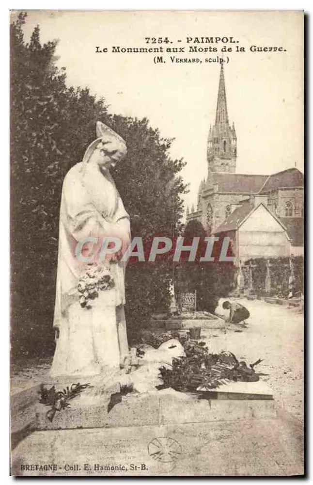 Paimpol — Denkmal für die Toten des Krieges — (M. Vermard, Bildhauer) - Vorderseite