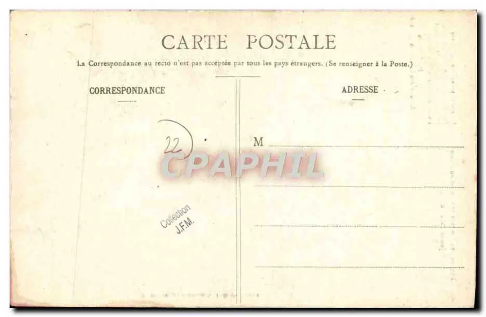 Jovem Mulher de Plerin — Coiffes das Côtes-du-Nord — Paul Pionis, Autor das Coiffes Angevines — N° 297 da Coleção G. I. D. de Nantes - Verso