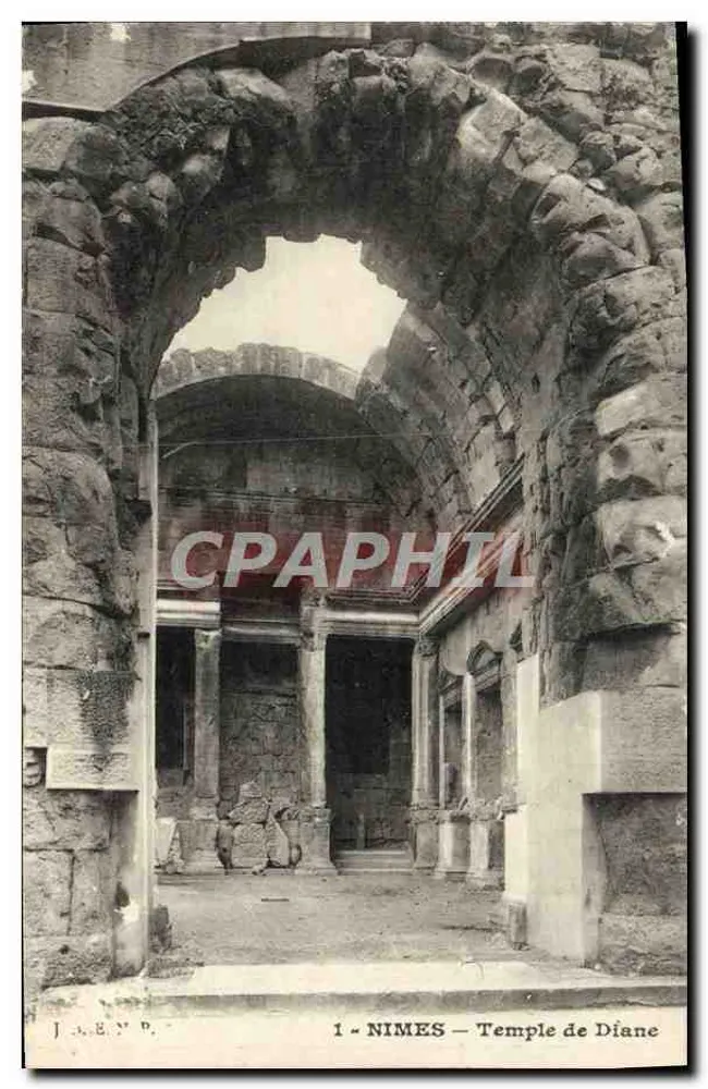 Nîmes — Templo de Diana — J.A. E.N.P. n°1 - Frente