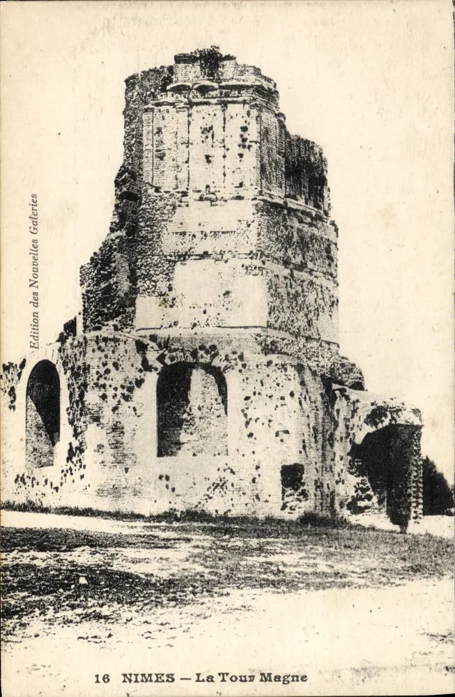Nîmes — A Torre Magne — Edição das Novas Galerias, n°16 - Frente