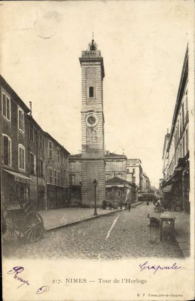NIMES — Torre da Hora — B F CHALON-S-SAONE n°217 - Frente