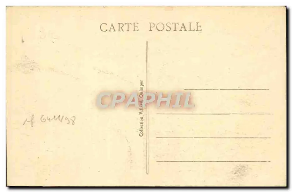 La Pointe du Raz - De Hel van Plogoff - De Kachel van de Duivel — serie 1555, uitgever niet geïdentificeerd - Achterkant