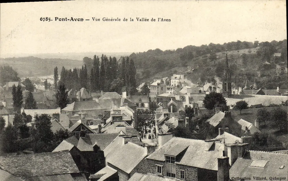 Pont-Aven — Allgemeiner Blick auf das Tal der Aven — Sammlung Villard, Quimper - Vorderseite
