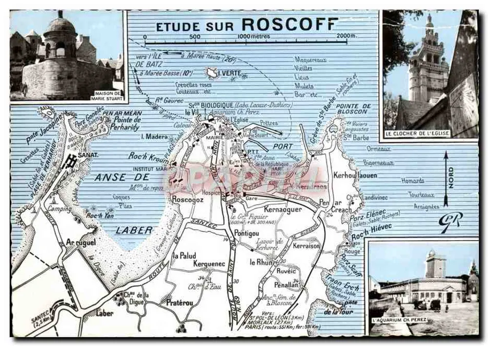 Roscoff — Étude sur Roscoff avec carte et photos d'édifice - Frente