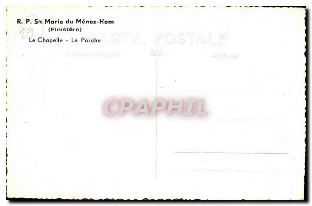 Portal der Kapelle Ménez-Hom — Finistère — Verlag nicht sichtbar - Rückseite