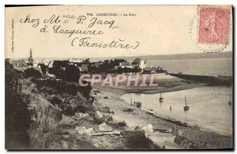 Locquirec — O Porto — Coleção Villars, Quimper - Frente