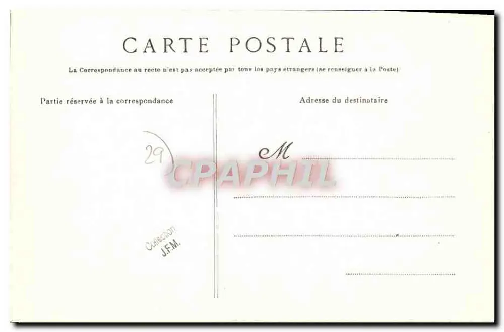 Landerneau — Die alten Häuser am Pont de l'Elorn — Sammlung Villard, Quimper - Rückseite