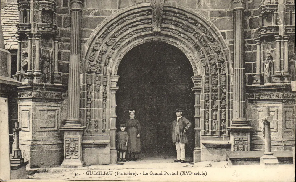 Guimiliau (Finistère) — Das Große Portal (16. Jahrhundert) — unbekannter Verleger, Nr. 35 - Vorderseite
