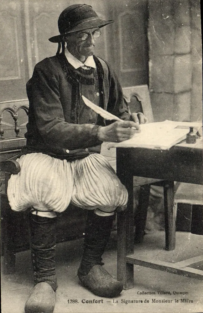 Confort — Die Unterschrift des Bürgermeisters — Sammlung Villard, Quimper - Vorderseite