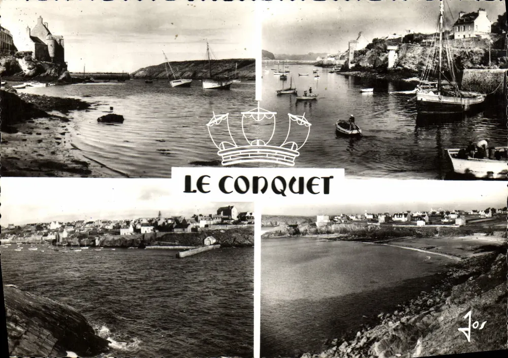 Le Conquet — Hafen und Strand — Éditions d'Art JOS - Vorderseite