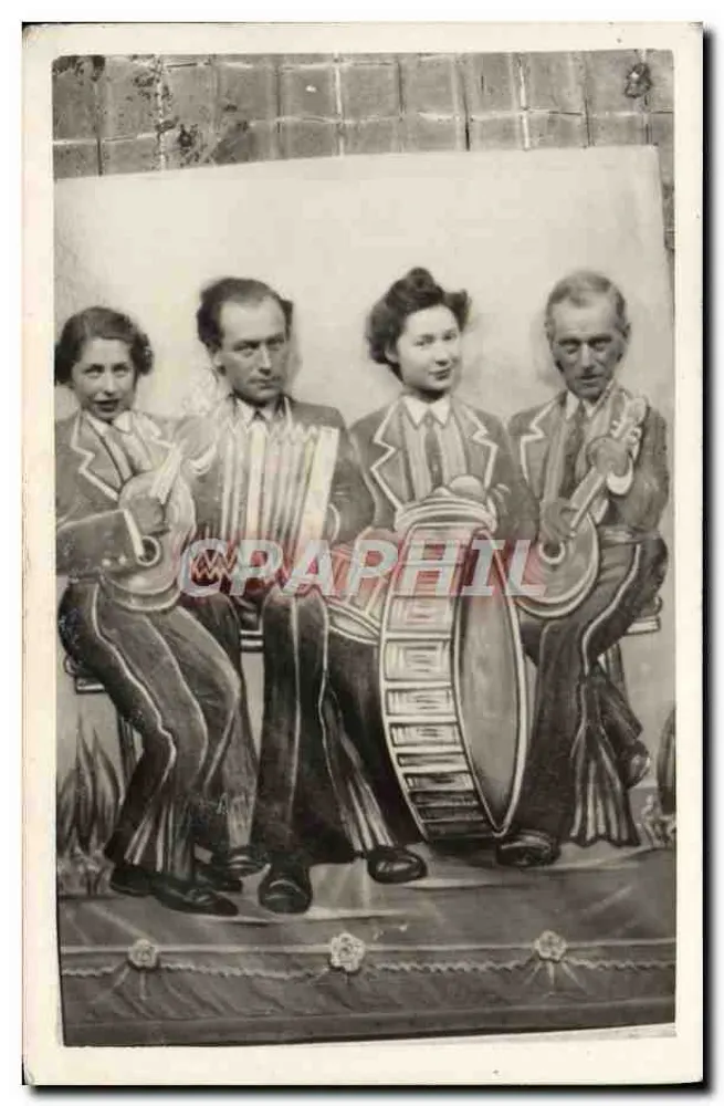 Quarteto de músicos — cena de espetáculo — editor não visível - Frente