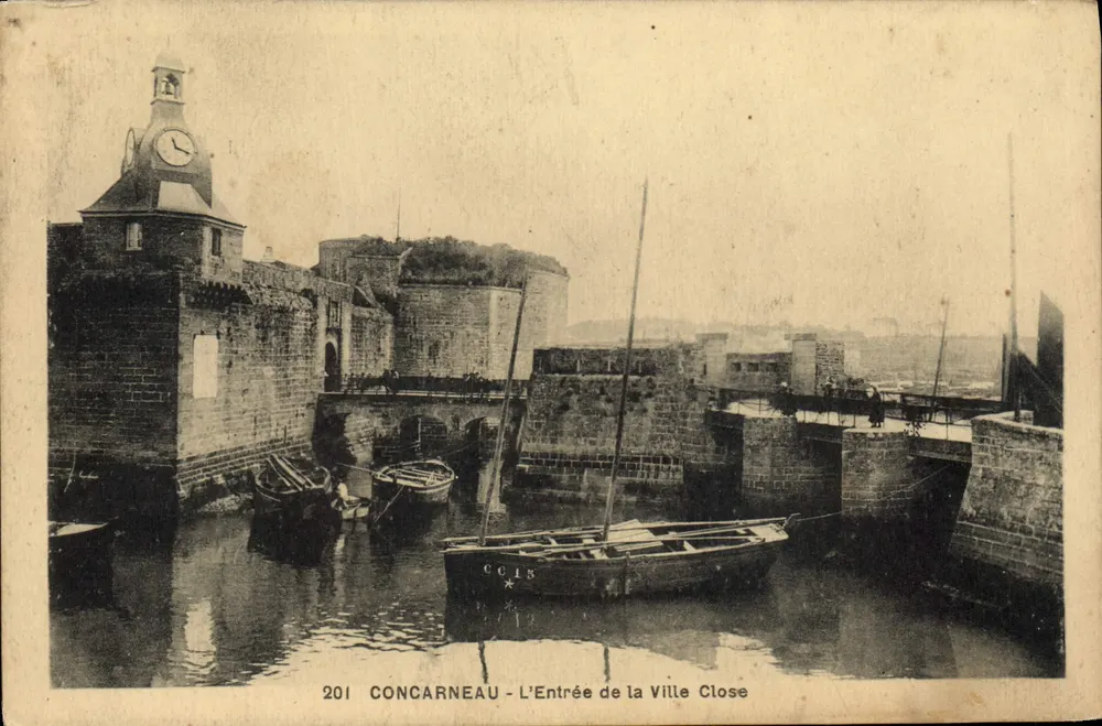 Concarneau - Eingang zur geschlossenen Stadt — unbekannter Verleger, Nr. 201 - Vorderseite