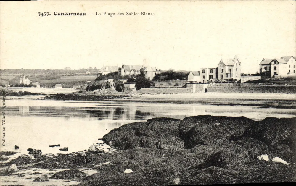 Concarneau — A Praia dos Sables-Blancs — Villarri Quinby - Frente