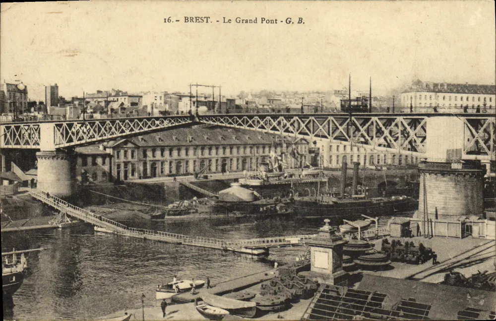 Brest - O Grande Ponte — G.B. — n°16 - Frente
