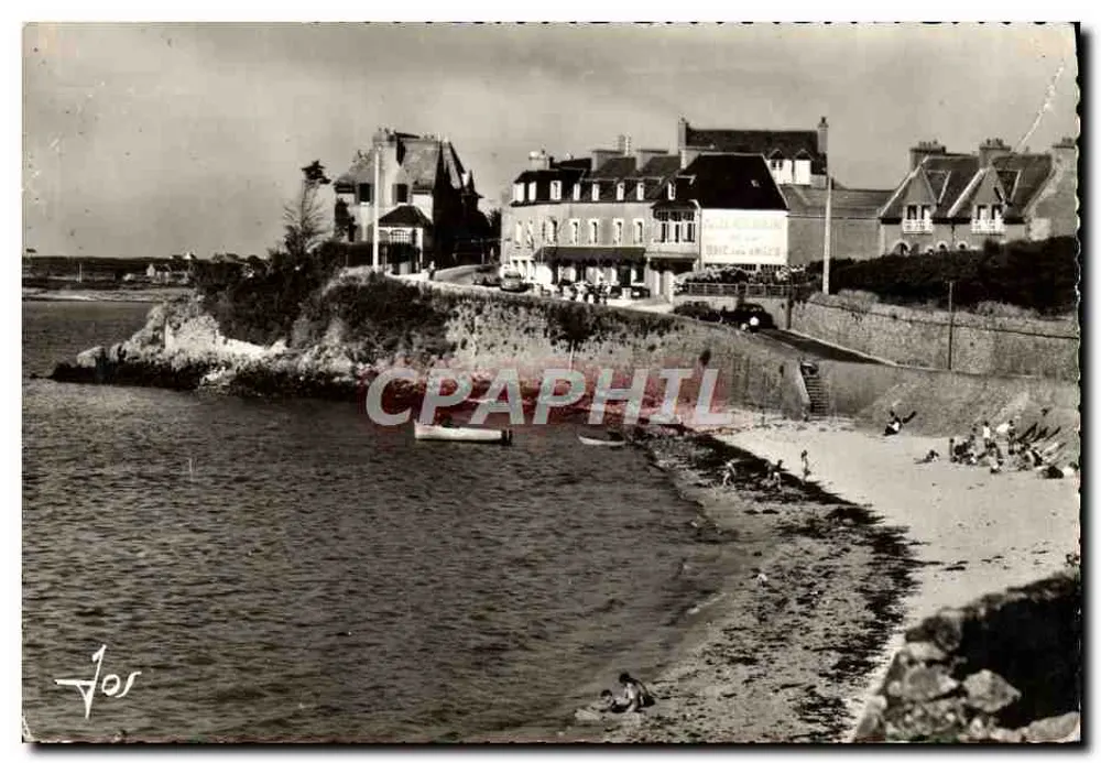 Aberwrac'h (Finistère) — Blick auf den Strand und das Hotel des Anges — Éditions d'Art Jos, Châtaignin - Vorderseite