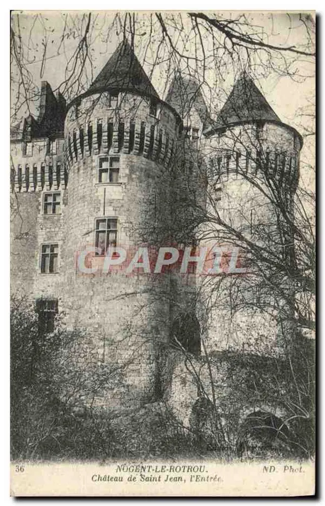 Nugent-le-Rotrou — Schloss Saint Jean, der Eingang — ND. Fot. - Vorderseite