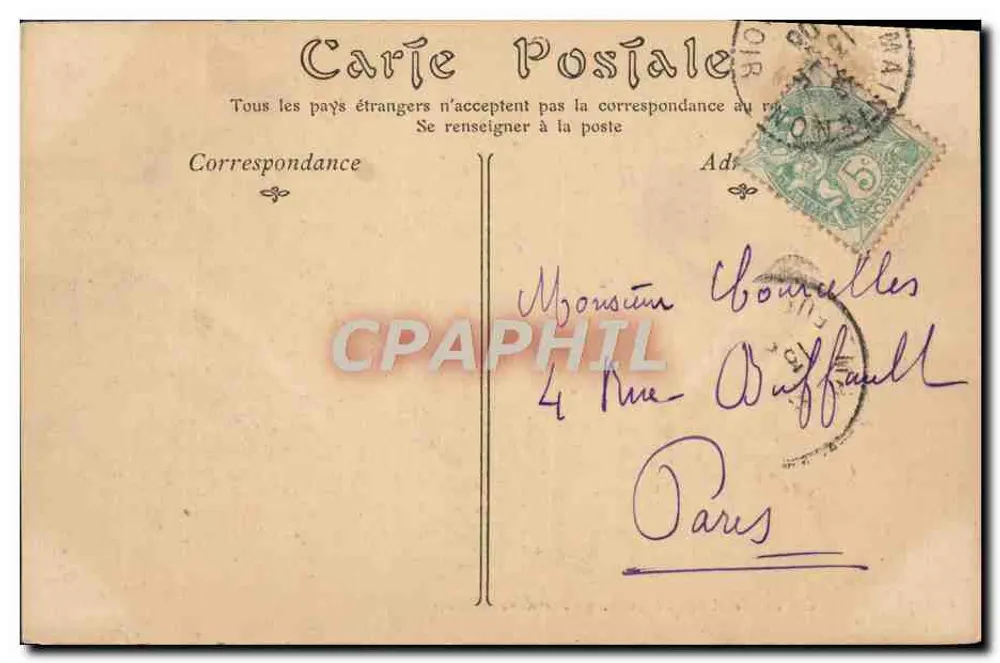 Castelo de MAINTENON — Fachaça meridional — B. Phal, n°137 - Verso
