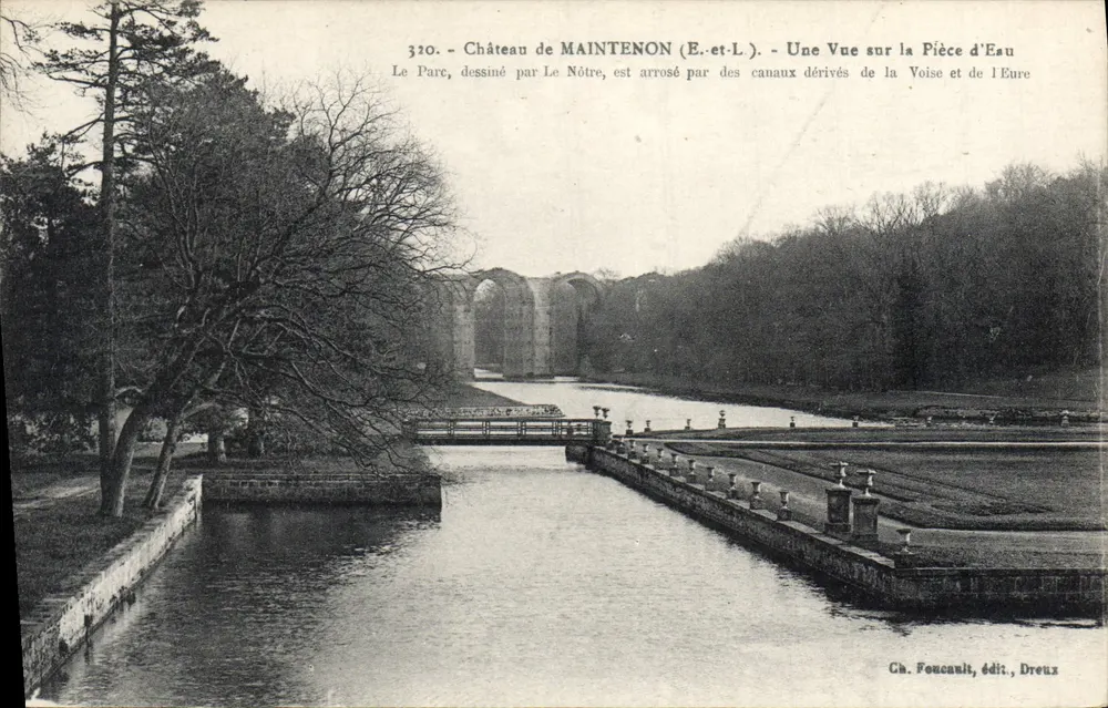 Schloss Maintenon (E.-et-L.) — Ansicht der Wasserstelle — Ch. Foucault, Verlag, Dreux - Vorderseite