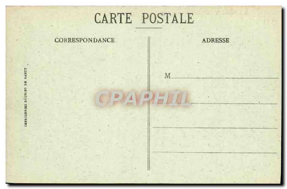 Castelo de Maintenon (lado Norte) — vista do castelo com canal — Ch. Fouceau, editor Dreuz - Verso