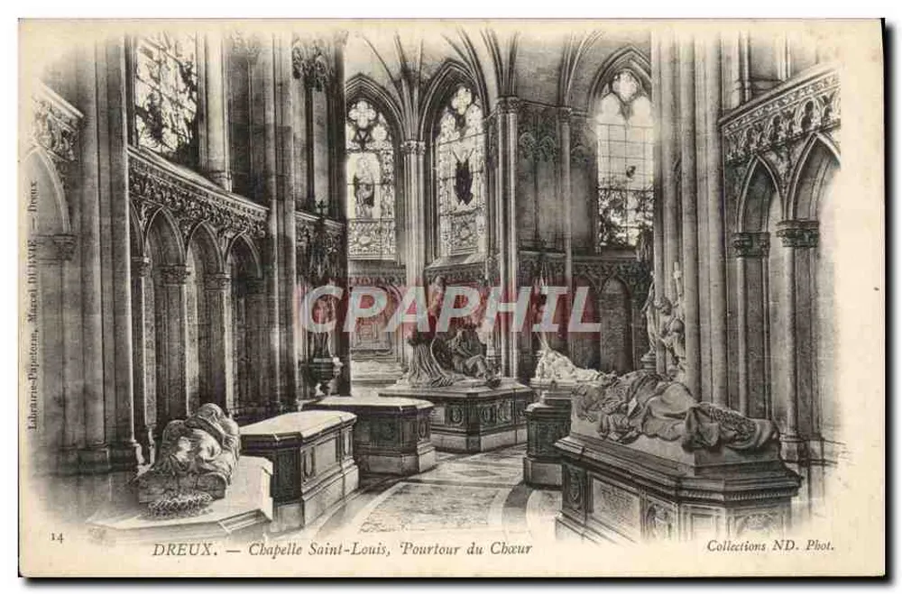 Dreux — Kapelle Saint-Louis, Umkreis des Chors — Collections ND. Phot. - Vorderseite