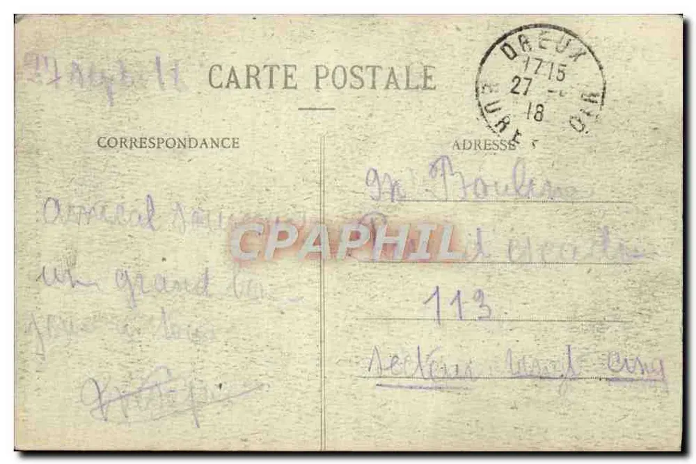 Dreux - Kapelle Saint-Louis - Grabmal von Louis-Philippe — Ch. Foucault, Verlag, Dreux - Rückseite