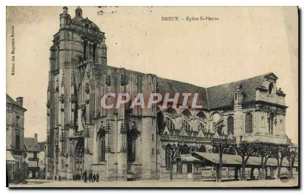 Dreux - Igreja de São Pedro — Edição dos Magasins Romain - Frente