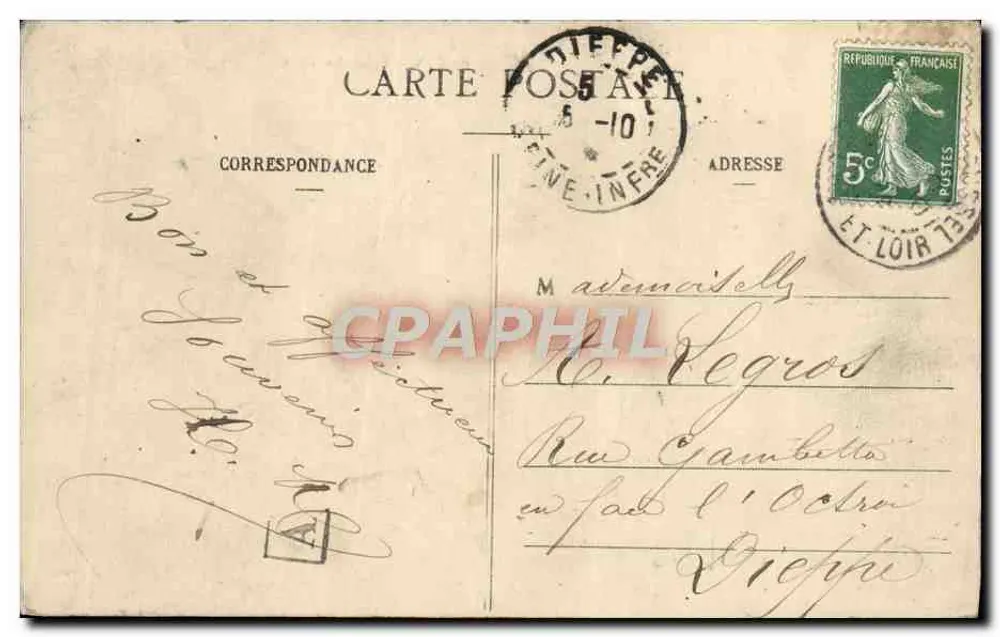 Dreux - Igreja de São Pedro — Edição dos Magasins Romain - Verso