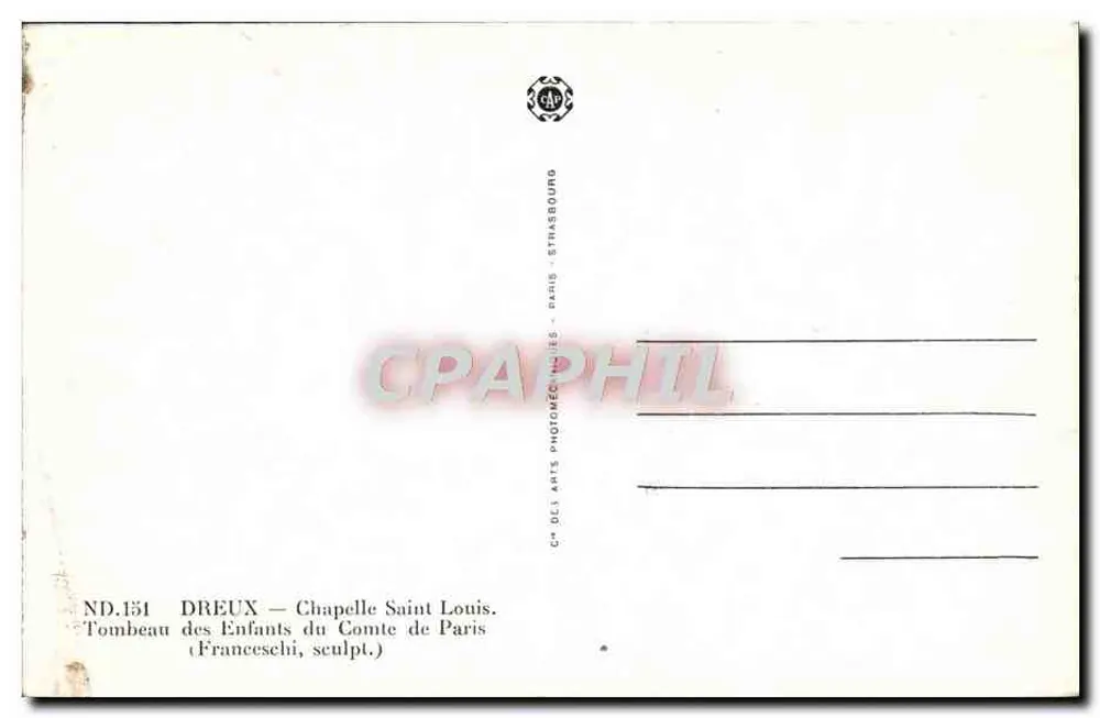 Tombeau der Kinder des Grafen von Paris — Kapelle Saint Louis — Dreux - Rückseite
