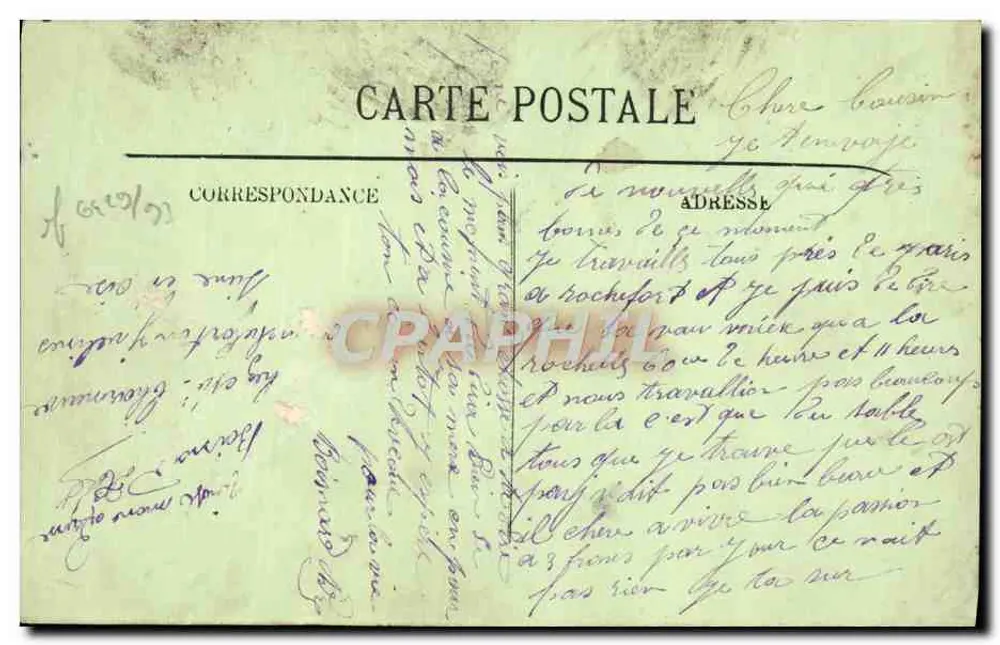 Chartres — Die Kathedrale von der Place Châtelet aus gesehen — unbekannter Verlag, n°4 - Rückseite