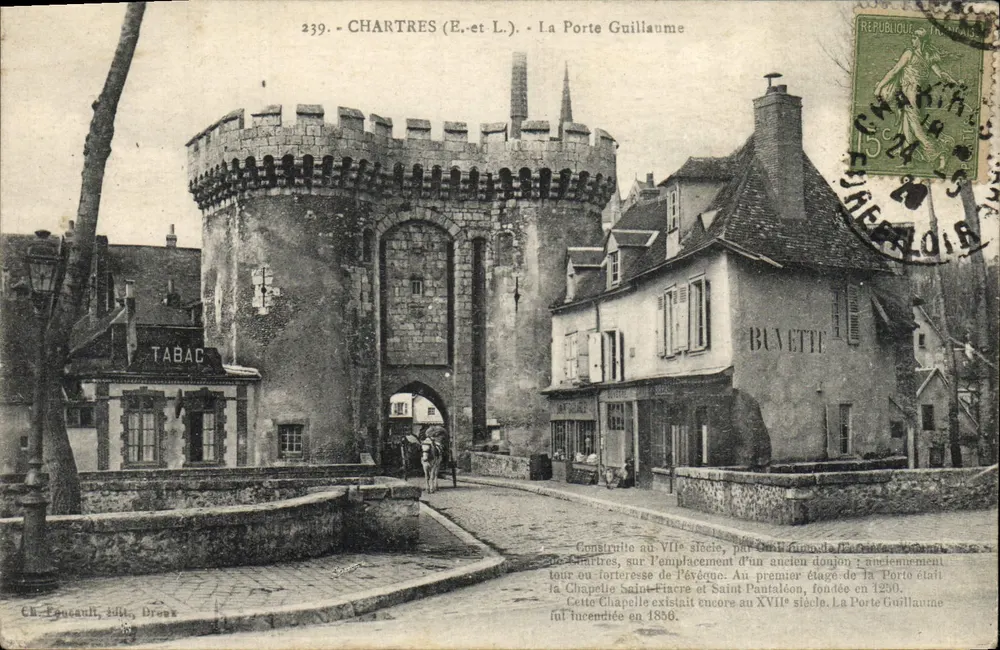 Chartres (E.-et-L.) - A Porta Guillaume — editor Ch. Ponceault, série 239 - Frente