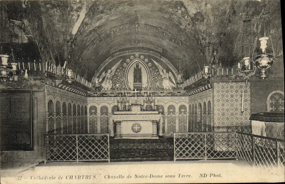 Kathedrale von Chartris — Kapelle Notre-Dame unter der Erde — ND Phot. - Vorderseite