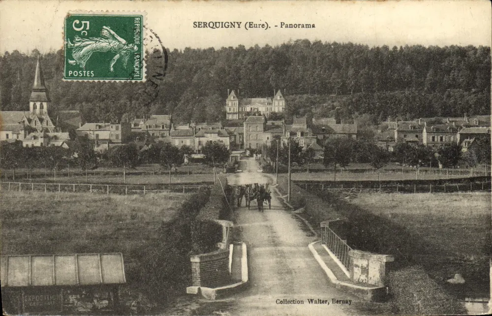 Serquigny (Eure) - Panorama — Coleção Walter, Bernay - Frente