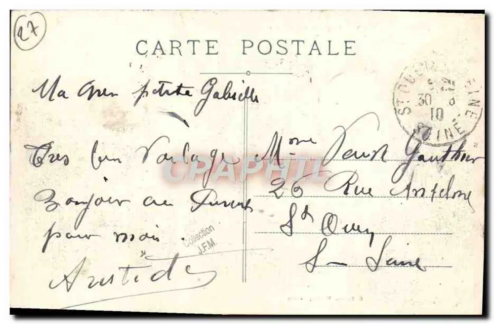 Serquigny (Eure) — Piazza del Vecchio Ponte — Collezione Walter, Bernay - Verso